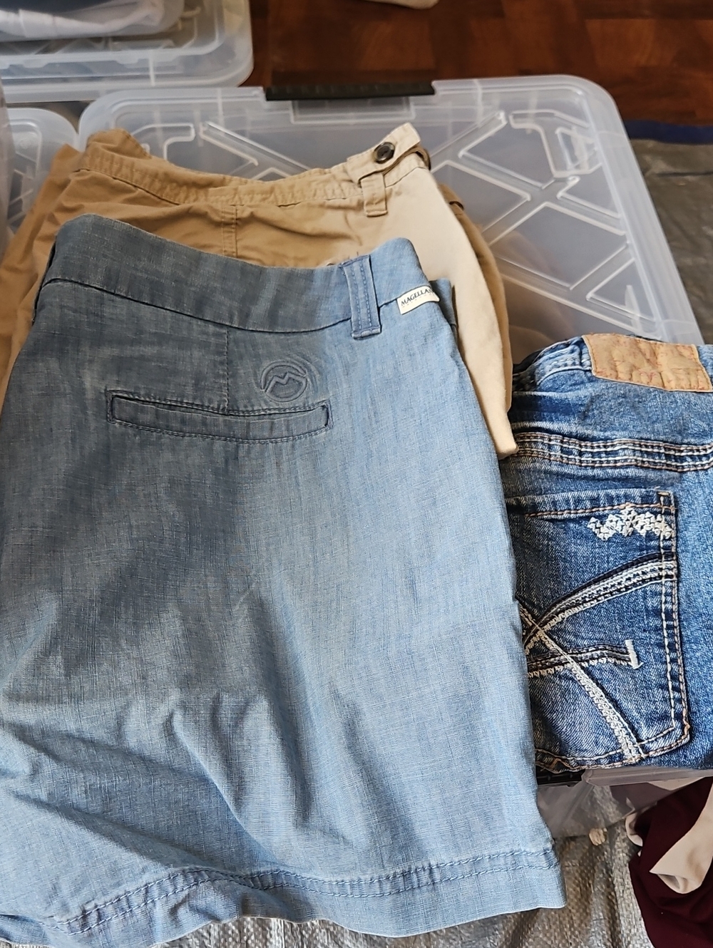 3 Pair BUNDLE Women’s Casual Shorts - MAGELLAN, OLD NAVY, AMETHYST(18)